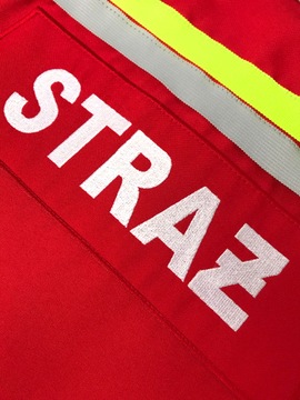 STRÓJ KOSTIUM PRZEBRANIE STRAŻAK CZERWONY KASK AKCESORIA 98/104 balovelove