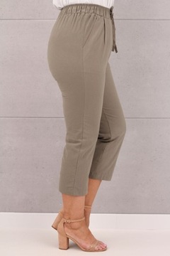 СВОБОДНЫЕ ЛЕТНИЕ БРЮКИ ЖЕНСКИЕ НА ЭЛАСТИНКЕ, БОЛЬШОЙ РАЗМЕР, ХЛОПОК