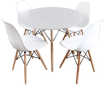 Stół z krzesłami Stół + 4 Krzesła skandynawskie