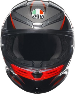 Мотошлем AGV K6 S Slashcut черный/серый/красный