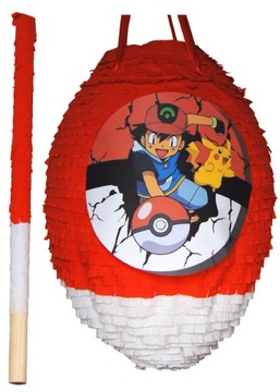 PINIATA PIKACHU POKEMON ASH XL + KIJ