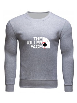 BLUZA BEZ KAPTURA KILLER FACE MĘSKA SZARA XL