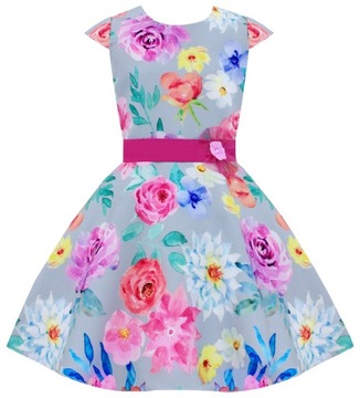 ELEGANCKA WIZYTOWA SUKIENKA DZIEWCZĘCA UROCZYSTOŚCI r 80 1153