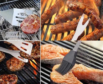 НАБОР ГРИЛЬ, КОРПУС, СТОЛОВЫЕ ПРИБОРЫ ДЛЯ БАРБЕКЮ, 9 ШТ.