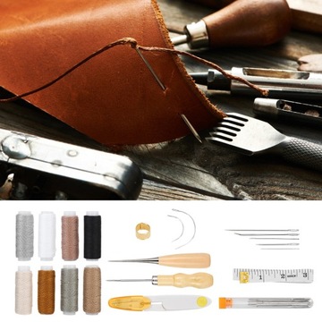 Набор инструментов для рукоделия из кожи с