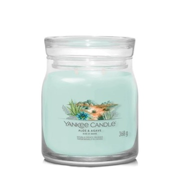 Średnia świeca Signature Aloe & Agave Yankee Candle