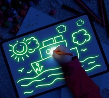 БОЛЬШАЯ ДОСКА ДЛЯ РИСОВАНИЯ И ЖИВОПИСИ СО СВЕТОДИОДНОЙ ПОДСВЕТКОЙ