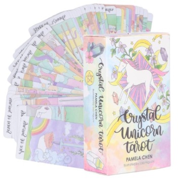 ZESTAW KLASYCZNYCH KART TAROTA CRYSTAL UNICORN TAROT 78 KART