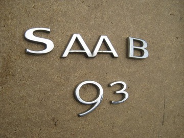 SAAB 9-3 98-02R ZNAK VÍKO KUFRU ZADNÍ CABRIO