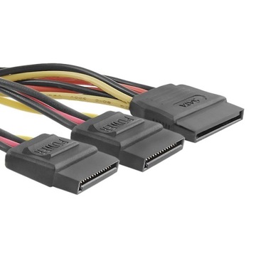 Qoltec Kabel rozgałęziacz SATA żeński | 2xżeński |