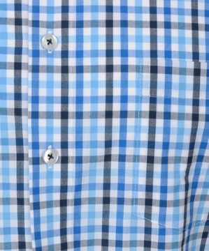 Koszula niebieska w kratkę Męska Redmond Regular