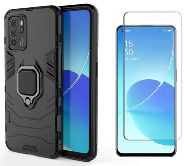Etui HYBRID RING Case do OPPO Reno 6 5G + SZKŁO