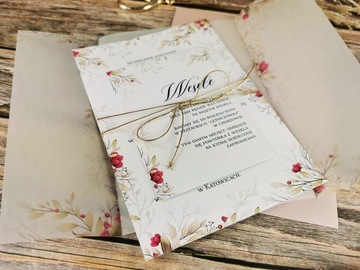 Свадебные приглашения Свадьба с калькой