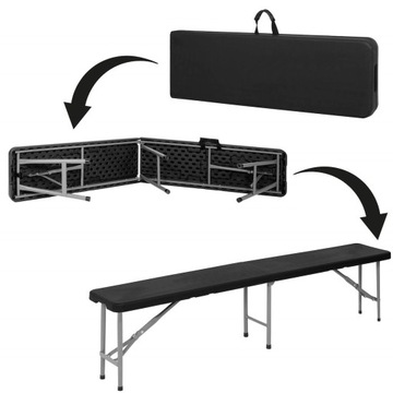 НАБОР ДЛЯ КЕЙТЕРИНГА СТОЛ + 2 СКАМЕЙКИ САДОВЫЙ БАНКЕТНЫЙ СКЛАДНОЙ ТУРИСТ