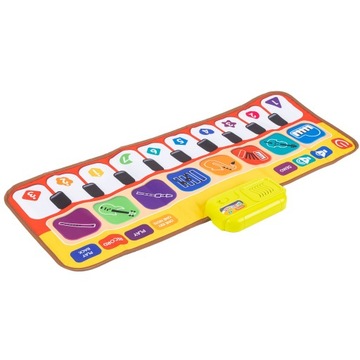 Музыкальный коврик для игры на фортепиано, интерактивный, звучание инструментов, большой, 80х30см