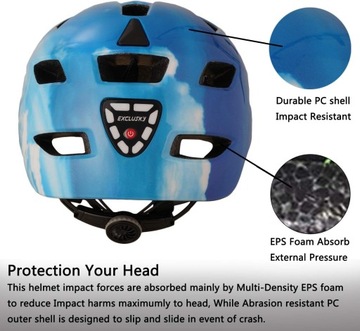Легкий велосипедный шлем MTB с регулируемым козырьком 56-61 см.