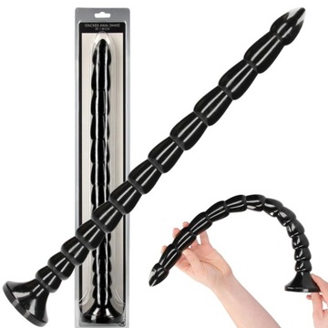 Stacked Anal Snake - 20''/ 50 cm - dildo analne dla zaawansowanych! Czarne