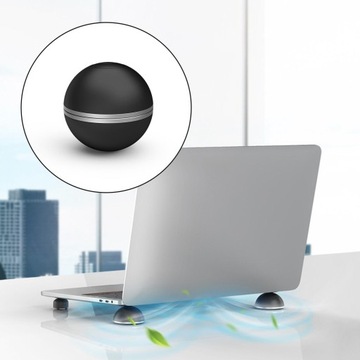 Портативная складная подставка для ноутбука. Охлаждающая подставка черного цвета.