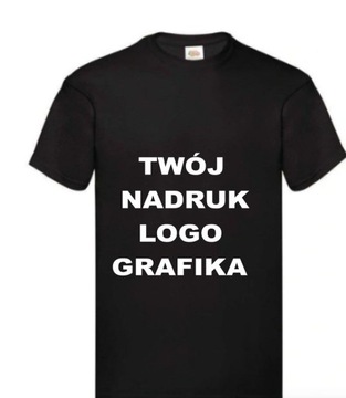 T-SHIRT Koszulka z WŁASNYM NADRUKIEM napisem M