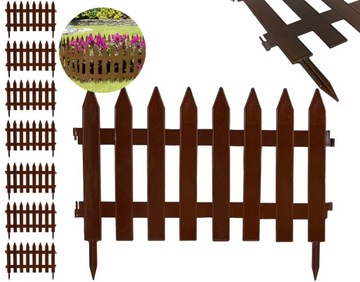 PROSPERPLAST PŁOTEK OGRODOWY 3,2m GRADEN CLASSIC BRĄZ PIPŁSU-R222