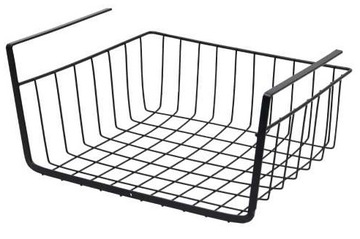 ПОДВЕСНАЯ КОРЗИНА ПОД ПОЛКУ НАСТОЛЬНЫЙ ОРГАНАЙЗЕР ЧЕРНЫЙ МЕТАЛЛИЧЕСКИЙ КОНТЕЙНЕР 40 СМ