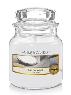 YANKEE CANDLE BABY POWDER świeca mały słoik 104g