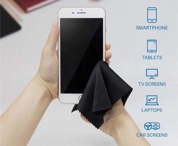 10x ŚCIERECZKA DO OKULARÓW Mikrofibra na okulary