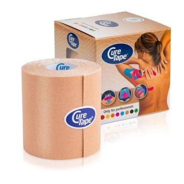 CURE TAPE CLASSIC KINESIOTAPING 7,5CM x 5M BEŻOWY