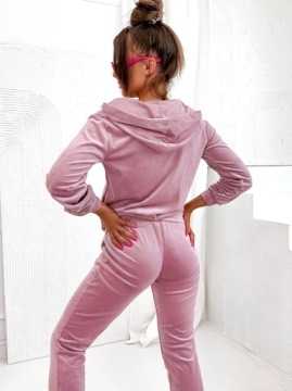 ВЕЛУРОВЫЙ СПОРТИВНЫЙ КОМПЛЕКТ 829 РОЗОВЫЙ S (36)