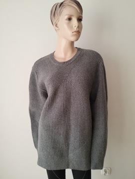 ЗАКРЫТЫЙ стильный шерстяной свитер оверсайз XL