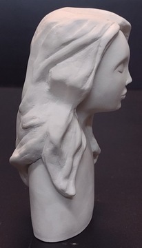 Гипсовая голова - EWA - гипсовый бюст женской головы для затвердевания