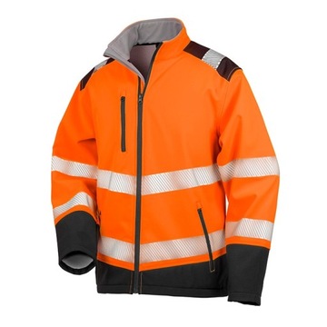 Светоотражающая рабочая куртка Ripstop Softshell оранжевая 4XL