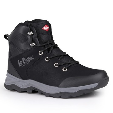 Buty, trapery męskie zimowe Lee Cooper Ocieplane BLACK