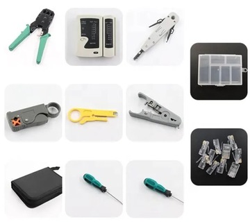 ТЕСТЕР СЕТЕВОГО КАБЕЛЯ RJ45 НАБОР ИНСТРУМЕНТОВ ДЛЯ РАЗЪЕМНИКОВ LAN3 Обжимные устройства