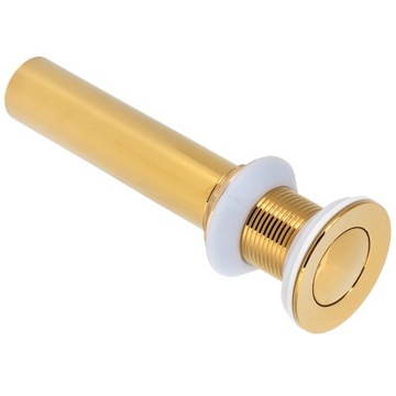 Złoty odpływ zlewu bez przelewu Anti Clog bateria