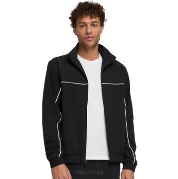 Черная теннисная толстовка Wilson Team Woven Jacket, размер M