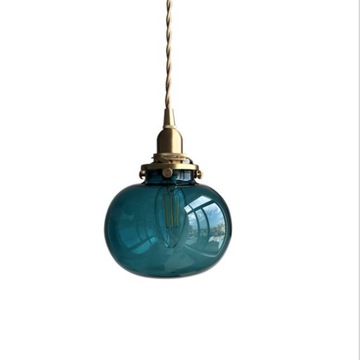 restaurant Retro brass glass -shaped chandeliers