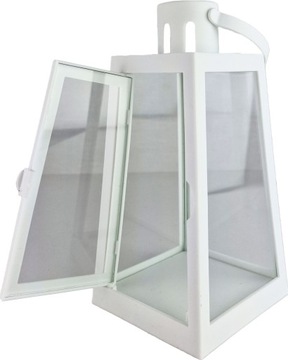 Фонарь с ручкой Садовый фонарь Пустой открывающийся декоративный белый