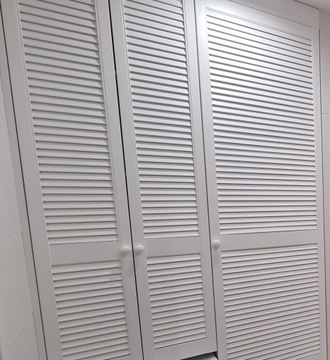 Ламельные фасады с жалюзи 2422 x 394 теплый БЕЛЫЙ