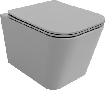 MEXEN TEO MISKA WC RIMLESS DESKA SZARA MAT
