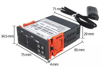РЕГУЛЯТОР ТЕМПЕРАТУРЫ И ВЛАЖНОСТИ ТЕРМОСТАТ 230В