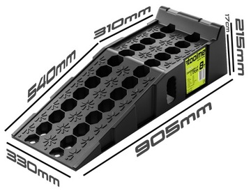 Пандусы для подъезда автомобиля, пандус 4,0т 2 шт. ТМ020 ПНД! инструмент