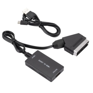 Конвертер изображения и звука SCART в HDMI Кабель-переходник евроадаптера