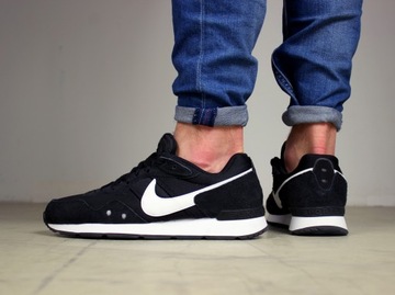 Мужская обувь Nike LEATHER COMFORTABLE повседневные спортивные кроссовки, черные