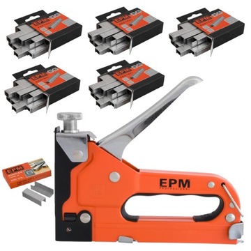 ZESTAW Metalowy Zszywacz Taker J 5000 Zszywek 6mm