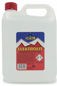 impol ELEKTROLIT KWAS AKUMULATOROWY 5L PREMIUM 38% - 1,28g