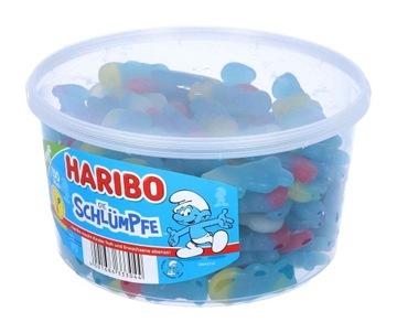 Żelki Haribo Smerfy 150 sztuk Niemieckie 1350g Schlumpfe Wegetariańskie DE