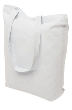 Torba Biała bawełniana materiałowa eko 145g druk