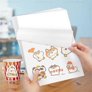 100% Transparent Vinyl Sticker Paper A4 Sheet Self