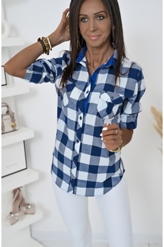 ВЕСЕННЯЯ СЛУЧАЙНАЯ РУБАШКА В КЛЕТКУ NESSI! WZ.6 XL